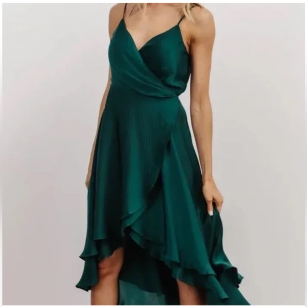 NWOT XL Steffi Tulip Wrap Dress fromBaltic Born Emerald Green